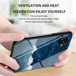 Samsung Galaxy A08 5G / A08 4G / A07 4G / A07s 4G-cover i hærdet glas med stjernemønster