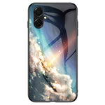 Samsung Galaxy A08 5G / A08 4G / A07 4G / A07s 4G-cover i hærdet glas med stjernemønster