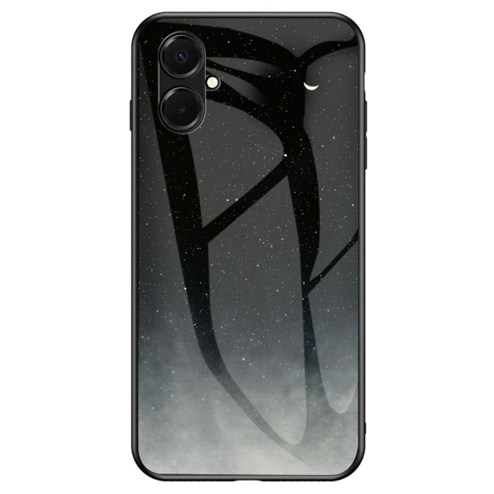 Samsung Galaxy A08 5G / A08 4G / A07 4G / A07s 4G-cover i hærdet glas med stjernemønster