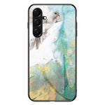 For Samsung Galaxy A18 5G / A18 4G / A17 5G / A17 4G / A26 5G Case Marble Pattern Tempered Glass + PC + TPU Protective Phone Cover