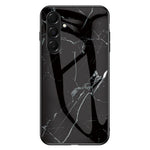 For Samsung Galaxy A18 5G / A18 4G / A17 5G / A17 4G / A26 5G Case Marble Pattern Tempered Glass + PC + TPU Protective Phone Cover