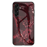 For Samsung Galaxy A18 5G / A18 4G / A17 5G / A17 4G / A26 5G Case Marble Pattern Tempered Glass + PC + TPU Protective Phone Cover