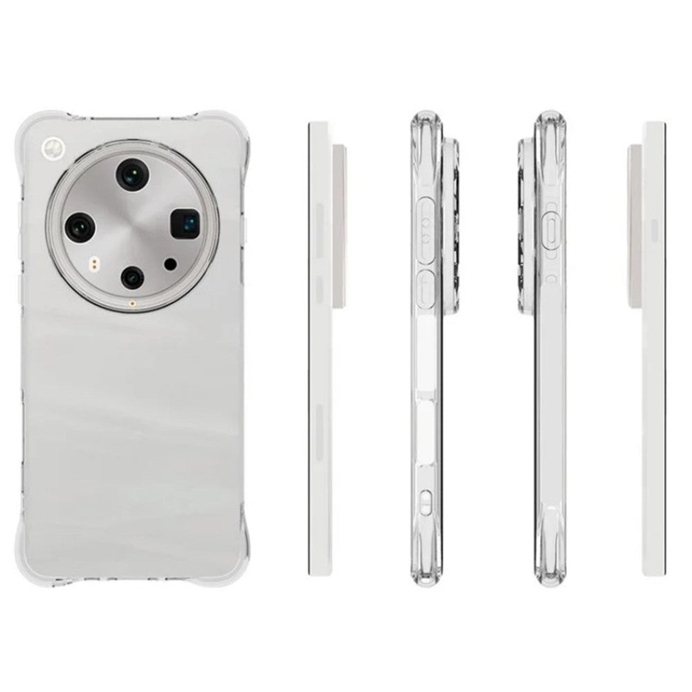 WANLONFENG For Oppo Find X8 Ultra 5G Clear TPU Case  TM Series 2.0mm Phone Back Cover