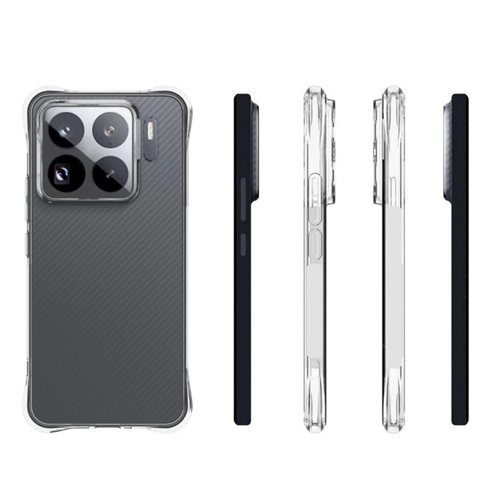 WANLONFENG For Xiaomi 15S Pro Clear TPU Case  TM Series 2.0mm Phone Back Cover