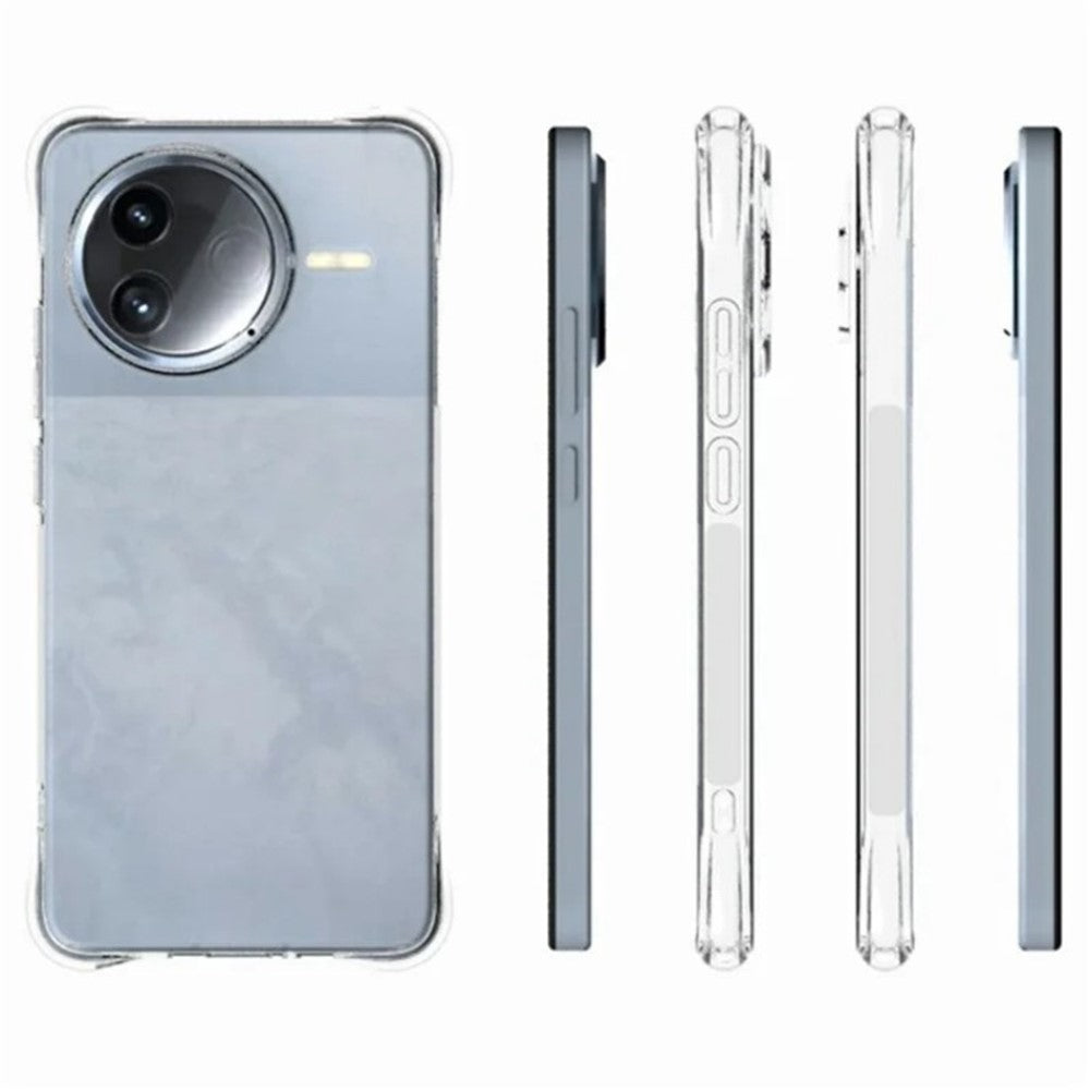 WANLONFENG For Xiaomi Redmi K80 5G / Xiaomi Poco F7 Pro 5G Clear TPU Case  TM Series 2.0mm Phone Back Cover