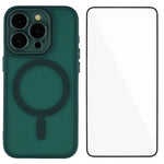 WANLONFENG For iPhone 11 Pro Max Case Compatible with MagSafe  QB Series PC TPU Phone Cover with Screen Film