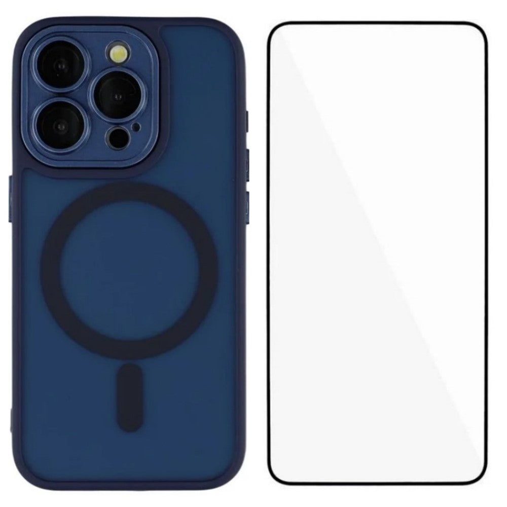 WANLONFENG For iPhone 11 Pro Max Case Compatible with MagSafe  QB Series PC TPU Phone Cover with Screen Film