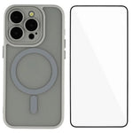 WANLONFENG For iPhone 11 Pro Max Case Compatible with MagSafe  QB Series PC TPU Phone Cover with Screen Film