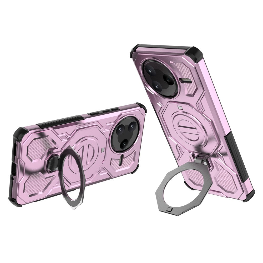 Xiaomi Redmi K80 5G / Poco F7 Pro 5G Magnetiskt Skal Roterande Metallstativ PC + TPU mobil Baksida