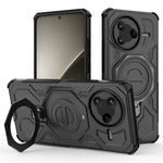Xiaomi Redmi K80 5G / Poco F7 Pro 5G Magnetiskt Skal Roterande Metallstativ PC + TPU mobil Baksida