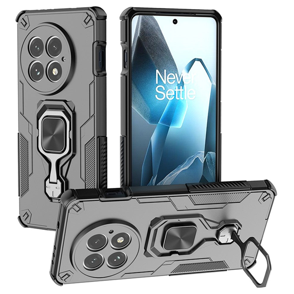 OnePlus 13-skal, roterbart ringstöd, PC + TPU, stötsäkert mobilskal