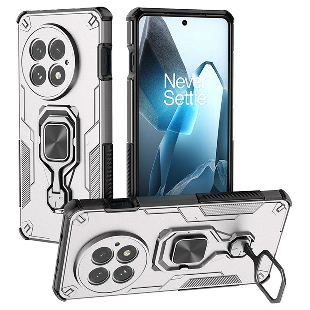 OnePlus 13-skal, roterbart ringstöd, PC + TPU, stötsäkert mobilskal