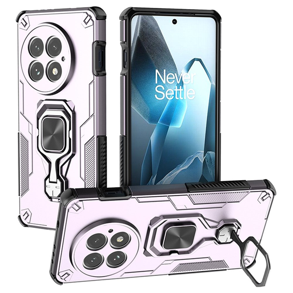 OnePlus 13-skal, roterbart ringstöd, PC + TPU, stötsäkert mobilskal
