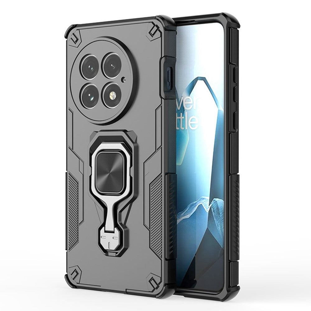 OnePlus 13-skal, roterbart ringstöd, PC + TPU, stötsäkert mobilskal