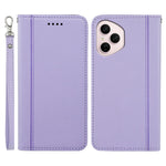 For Honor 400 Pro 5G (Global) Wallet Case Magnetic Closing PU Leather Phone Cover with Wrist Strap