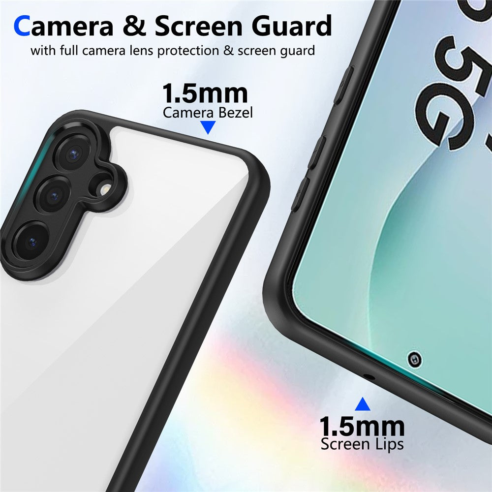 Til Samsung Galaxy M56 5G Cover Mat Hudfølelse Gennemsigtig PC + TPU Stødsikkert Telefonbagcover