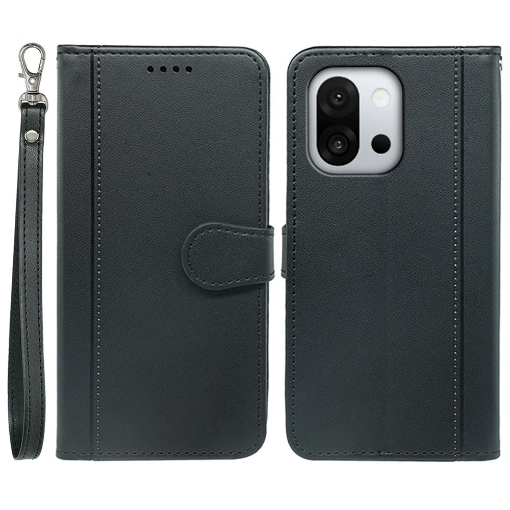 OnePlus 13T 5G Plånboksfodral Läderfodral med Magnetiskt Tryckknapp och Rem