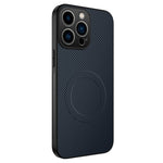 WANLONFENG til iPhone 14 Pro etui, kompatibel med MagSafe, TQ Series, kulfibertekstur, PC TPU-telefoncover