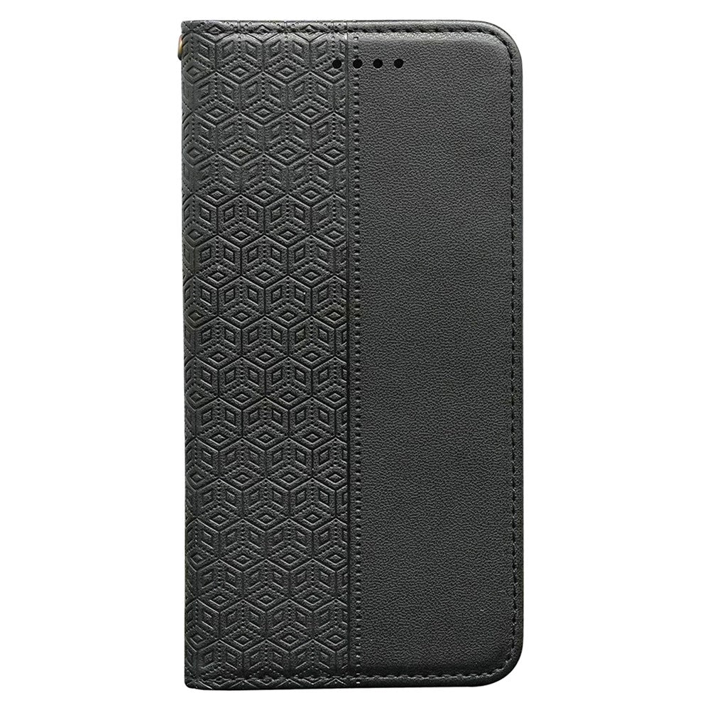 For Honor 400 Pro 5G (Global) Wallet Phone Case Checkered Pattern Imprint Leather Flip Cover with Wrist Strap