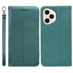 For Honor 400 Pro 5G (Global) Wallet Phone Case Checkered Pattern Imprint Leather Flip Cover with Wrist Strap