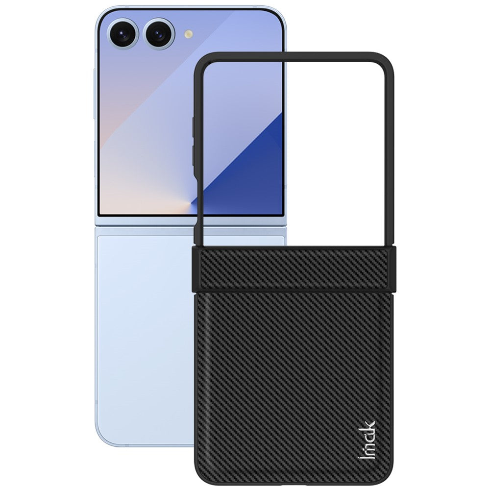 IMAK Ruiyi Series for Samsung Galaxy Z Flip7 5G Case Carbon Fiber Texture Leather + PC Phone Cover
