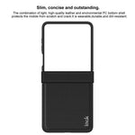 IMAK Ruiyi Series for Samsung Galaxy Z Flip7 5G Case Carbon Fiber Texture Leather + PC Phone Cover