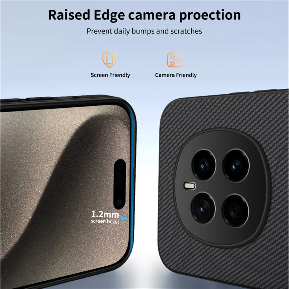 WANLONFENG For Honor Magic7 5G Magnetic Case  TQ Series Carbon Fiber Texture PC TPU Phone Cover