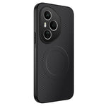 WANLONFENG For Honor 400 Pro 5G (Global) Magnetisk Cover TQ-serien Kulfiber Tekstur PC TPU Telefoncover