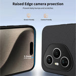 WANLONFENG For Honor 400 Pro 5G (Global) Magnetic Case  TQ Series Carbon Fiber Texture PC TPU Phone Cover