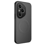 WANLONFENG For Honor 400 Pro 5G (Global) Magnetisk Cover TQ-serien Kulfiber Tekstur PC TPU Telefoncover
