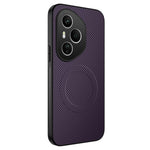 WANLONFENG For Honor 400 Pro 5G (Global) Magnetic Case  TQ Series Carbon Fiber Texture PC TPU Phone Cover