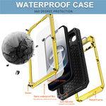 IP68 Waterproof Phone Case for iPhone 17e / 16e Metal + Silicone Cover with Screen Protector