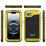 IP68 Waterproof Phone Case for iPhone 17e / 16e Metal + Silicone Cover with Screen Protector