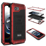 IP68 Waterproof Phone Case for iPhone 17e / 16e Metal + Silicone Cover with Screen Protector