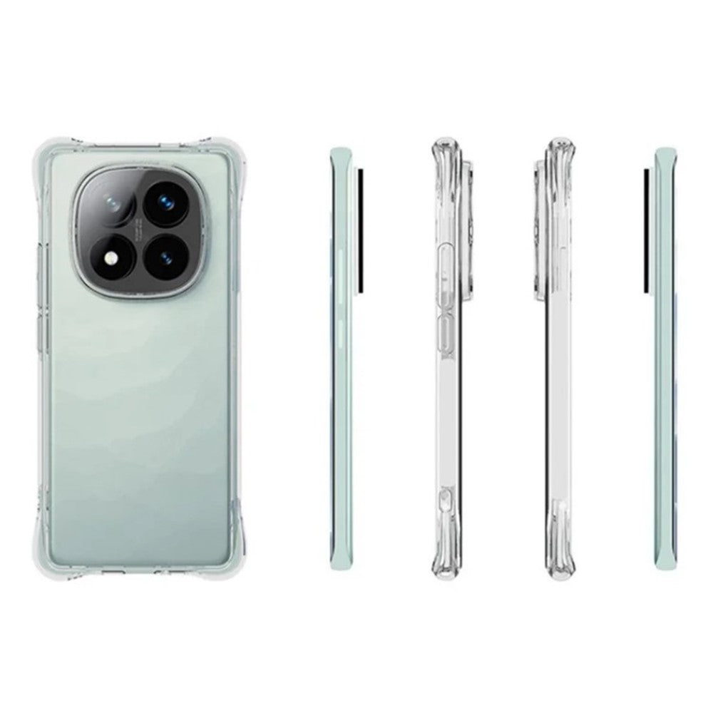 WANLONFENG For Xiaomi Redmi Note 14 Pro+ 5G Clear TPU Case  TM Series 2.0mm Phone Back Cover
