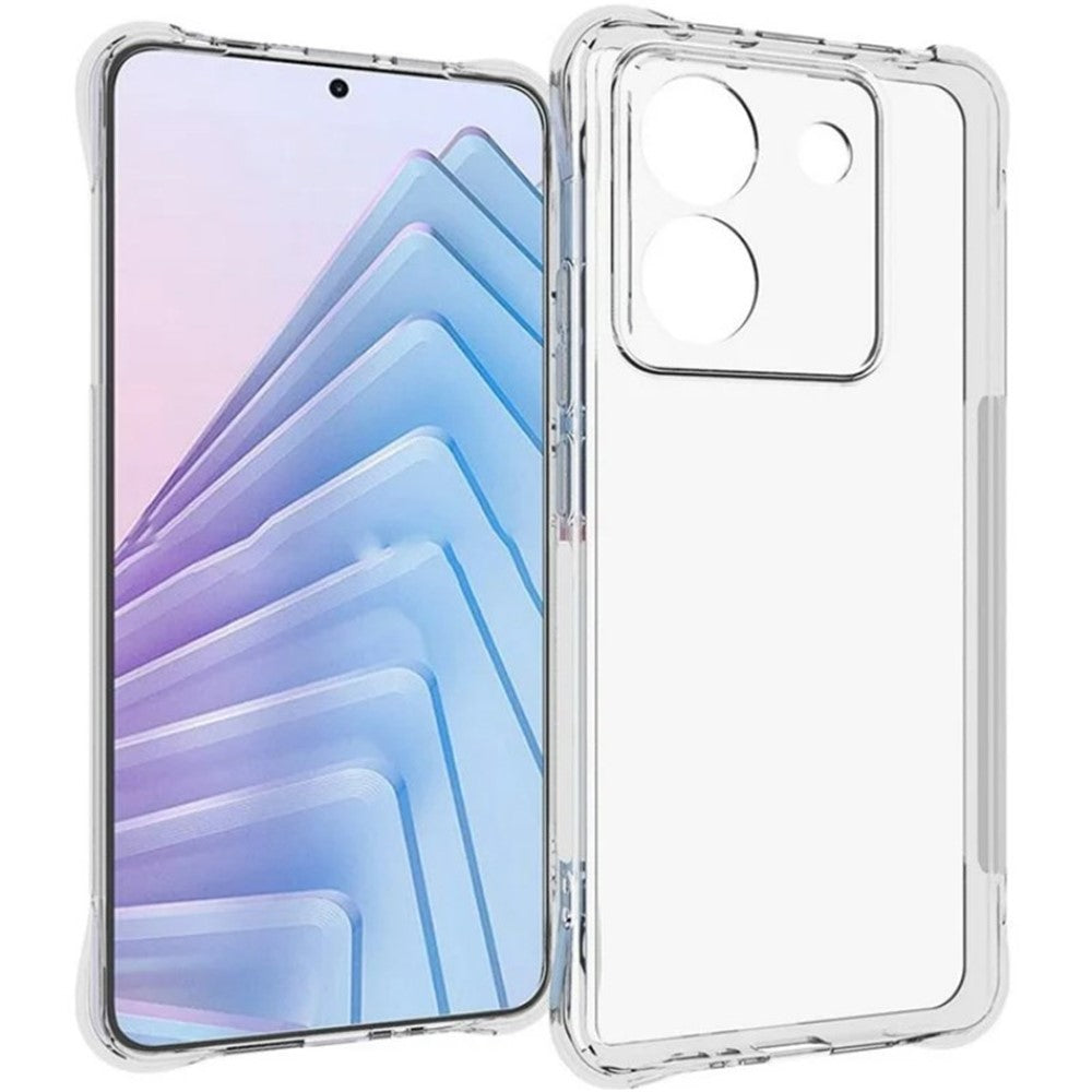 WANLONFENG For Xiaomi Poco M7 Pro 5G Clear TPU Case  TM Series 2.0mm Phone Back Cover
