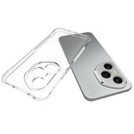 WANLONFENG For Honor 400 Pro 5G (Global) Gennemsigtigt TPU Cover  TM Serie 2.0mm Telefon Bagside Cover
