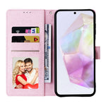 Til Samsung Galaxy A18 5G / A17 5G / A17 4G / A26 5G etui RFID-blokerende blomstret lædertelefoncover med håndrem