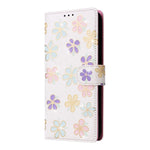 Til Samsung Galaxy A18 5G / A17 5G / A17 4G / A26 5G etui RFID-blokerende blomstret lædertelefoncover med håndrem