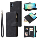 For Samsung Galaxy A08 5G / A08 4G / A07 4G / A06 4G / A06 5G Case Zipper Wallet Multiple Card Slots Leather Phone Cover with Wrist Strap