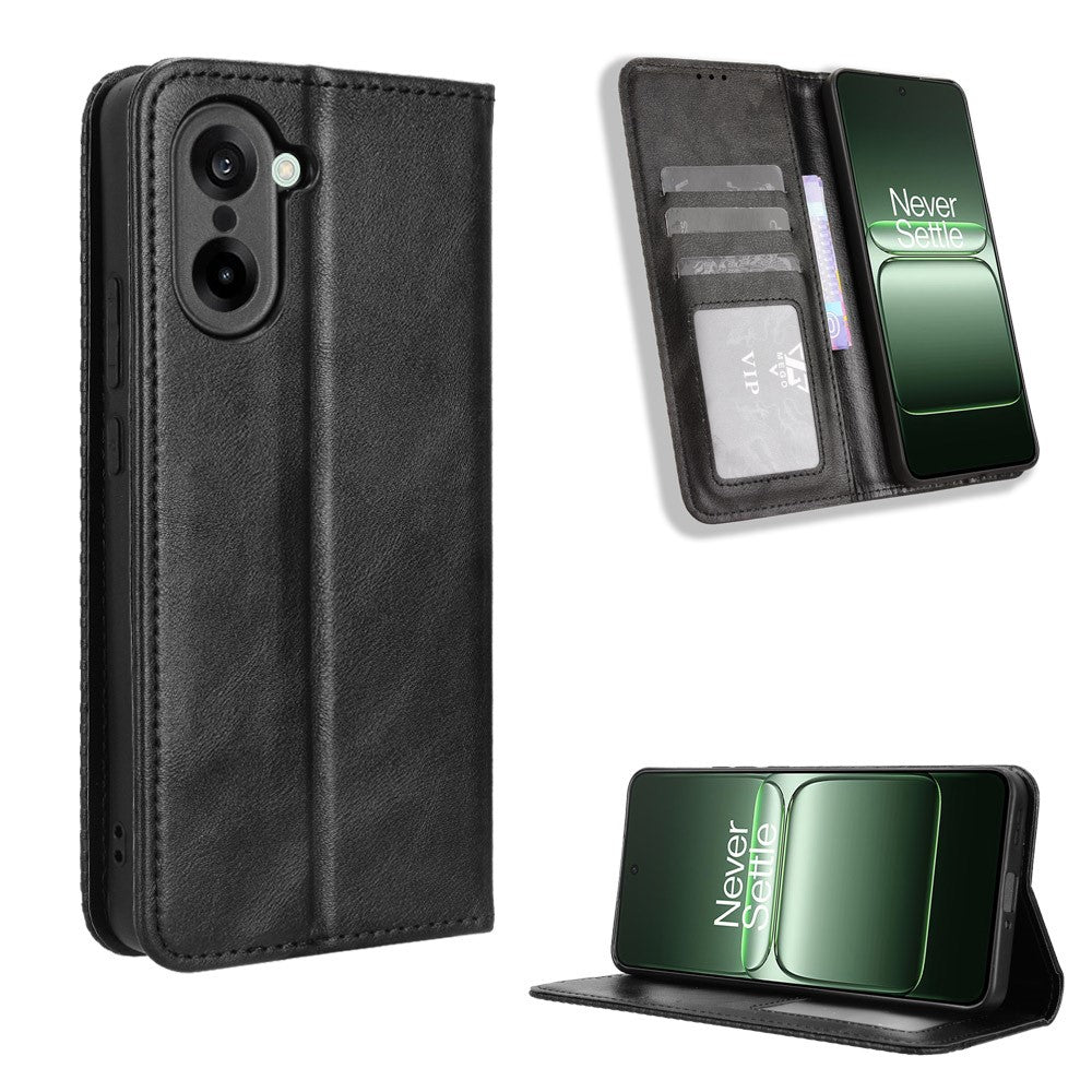 OnePlus Nord CE5 5G / Ace 5 Racing 5G Läderfodral Plånboksfodral Retro Textur mobilskal