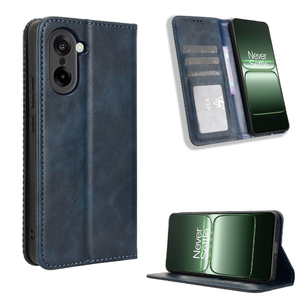 OnePlus Nord CE5 5G / Ace 5 Racing 5G Läderfodral Plånboksfodral Retro Textur mobilskal