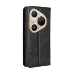 For Huawei Pura 80 Ultra Leather Case Wallet Stand Retro Texture Phone Cover