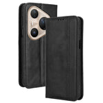 For Huawei Pura 80 Ultra Leather Case Wallet Stand Retro Texture Phone Cover