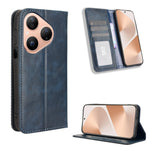 For Huawei Pura 80 Leather Case Wallet Stand Retro Texture Phone Cover