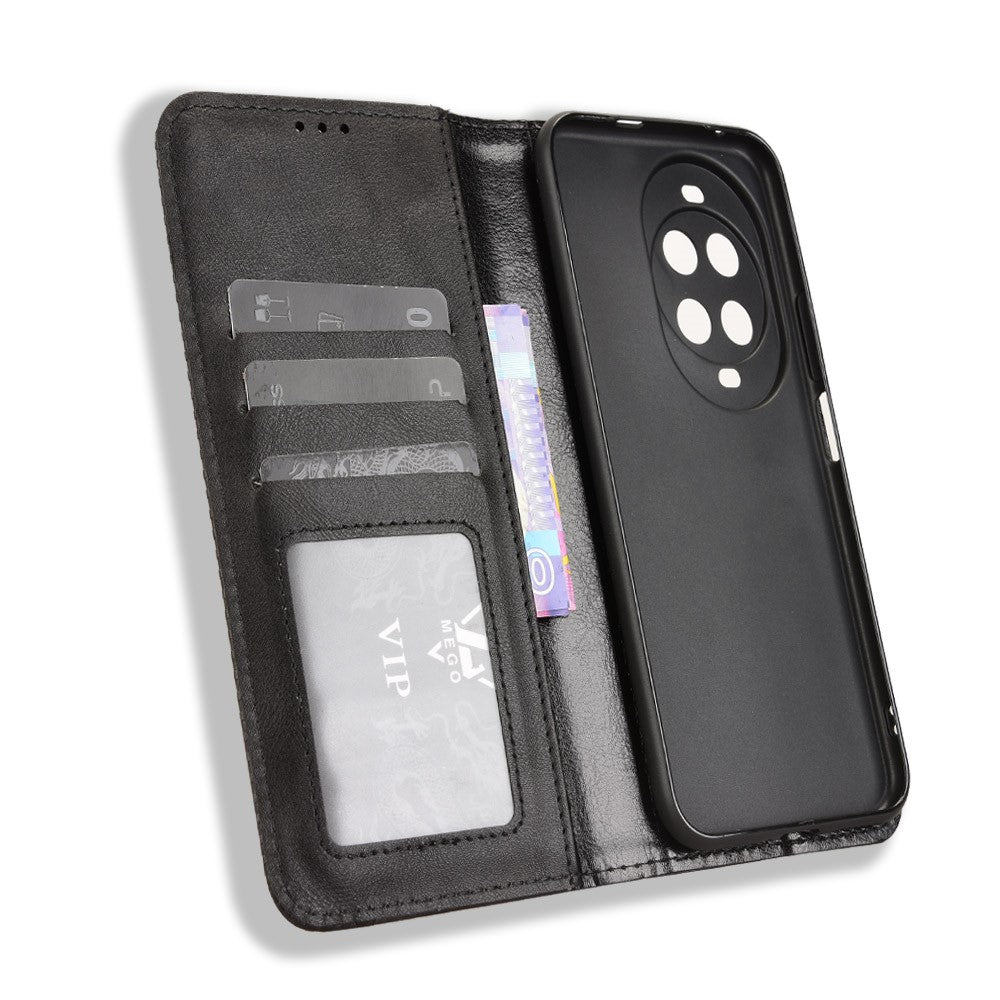 For Huawei nova 14 Ultra 5G Leather Case Wallet Stand Retro Texture Phone Cover