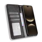 For Huawei nova 14 Ultra 5G Leather Case Wallet Stand Retro Texture Phone Cover