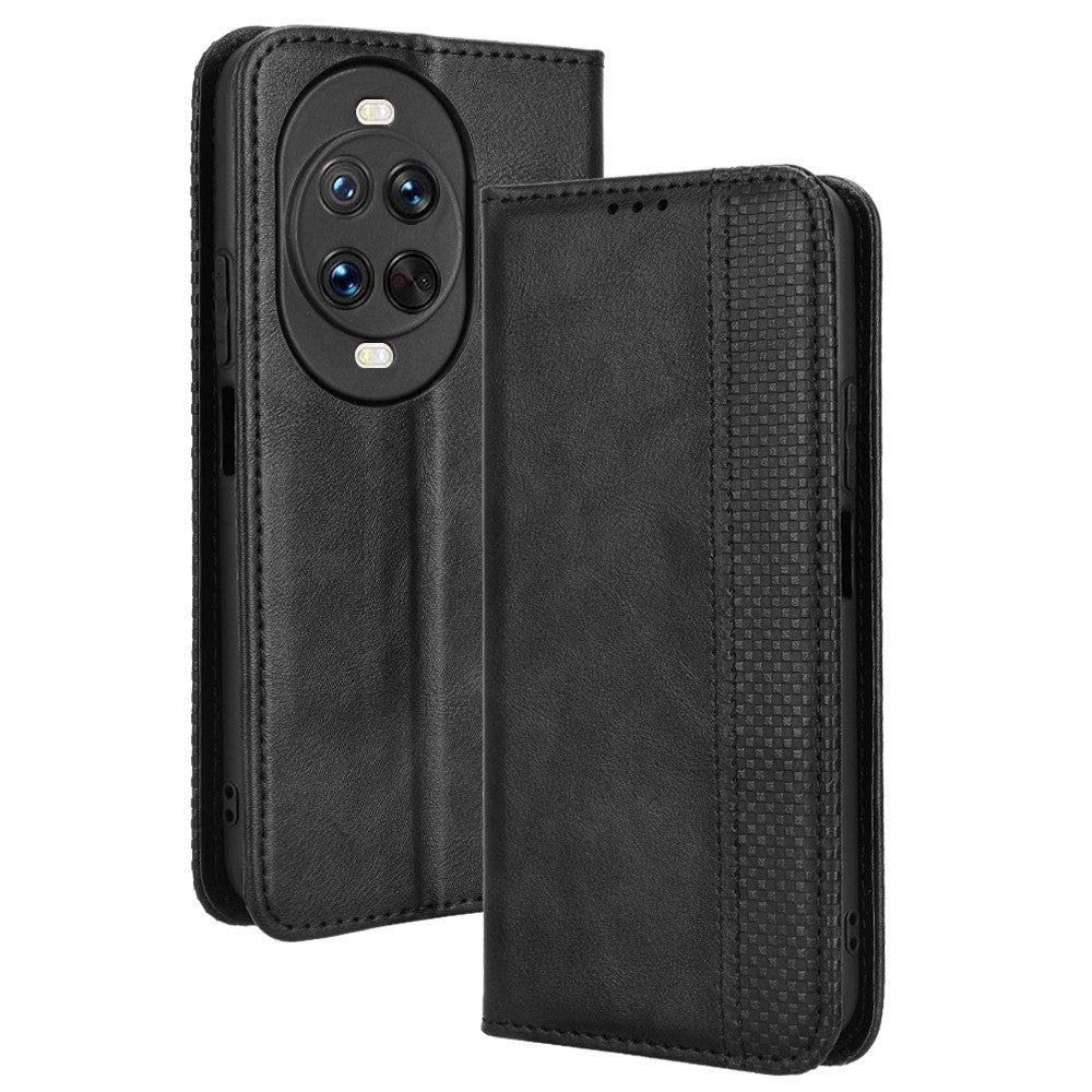 For Huawei nova 14 Ultra 5G Leather Case Wallet Stand Retro Texture Phone Cover