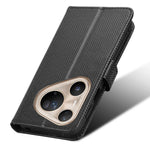 For Huawei Pura 80 Ultra Leather Wallet Case with Strap Diamond Texture Phone Cover