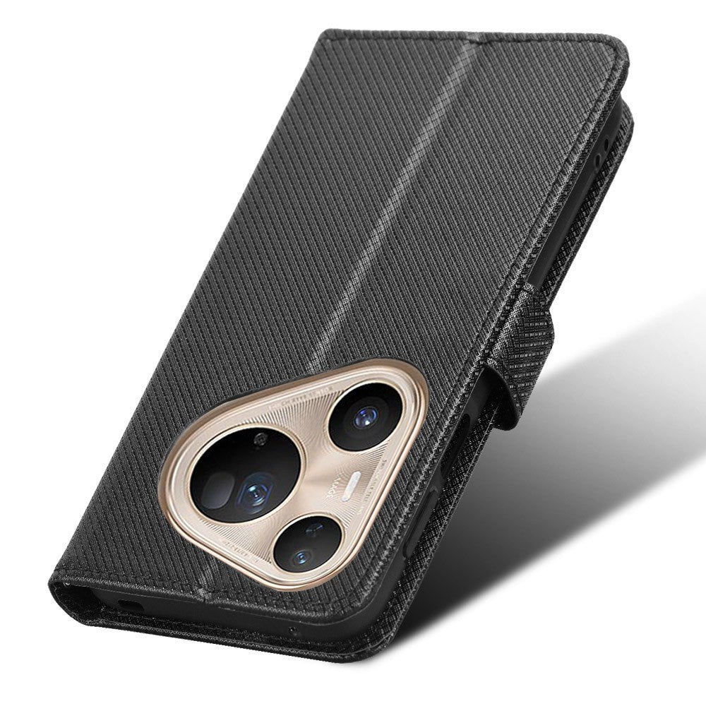 For Huawei Pura 80 Ultra Leather Wallet Case with Strap Diamond Texture Phone Cover